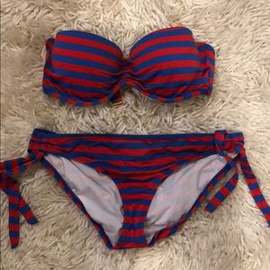 Red and blue stripped Gianni Bini bikini